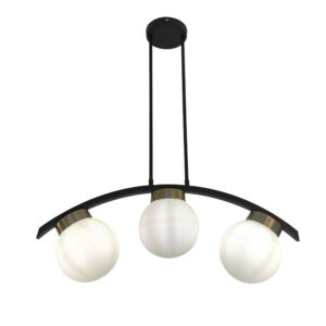 Lámpara de Techo Curva 3 Luces Estilo Contemporáneo