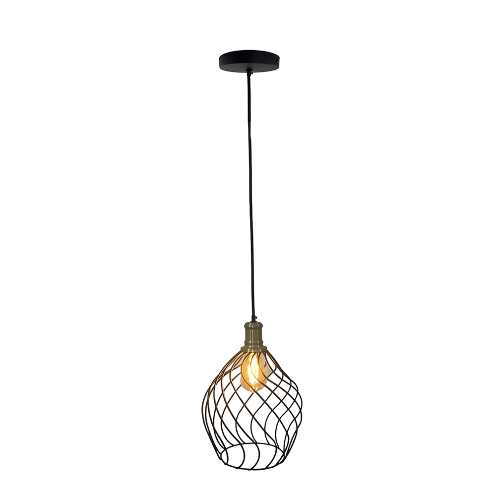 Lámpara de Techo Decorativa balai Curva con Rejilla
